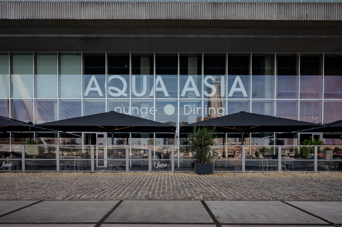 Aqua Asia Club Rotterdam horecaparasols Palmo